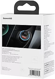 Автомобильное зарядное устройство Baseus Golden Contactor Max Dual 60w 2xUSB-A ports dark gray (CGJM000013) - миниатюра 6