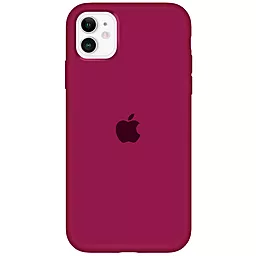 Чохол Silicone Case Full for Apple iPhone 11 Maroon