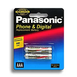 Аккумулятор Panasonic AAA (R03) NiMH 600mAh 1шт