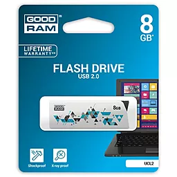 Флешка GooDRam 8GB Cl!ck White USB 2.0 (UCL2-0080W0R11) - миниатюра 4