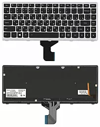 Клавіатура для ноутбуку Lenovo IdeaPad Z400 з підсвічуванням Black