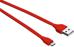Кабель USB Trust Urban Revolt micro USB Cable 1m Red - миниатюра 3