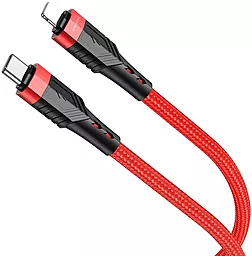 Кабель USB PD Borofone BU35 20W 2.4A 1.2M USB USB-C - Lightning Cable Red
