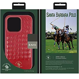 Чехол Santa Barbara Polo and Racquet Club для Apple iPhone 14 Pro  Red - миниатюра 5