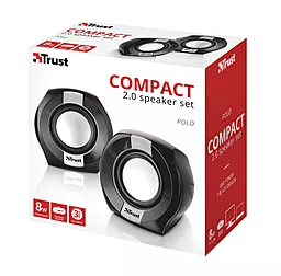Колонки акустичні Trust Polo Compact 2.0 Speaker Set Black - мініатюра 4