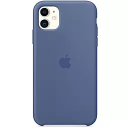Чехол Silicone Case for Apple iPhone 11 Linen Blue