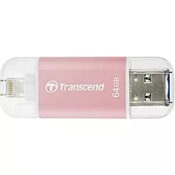 Флешка Transcend 64GB JetDrive Go 300 USB 3.1/Lightning (TS64GJDG300R) Rose Gold