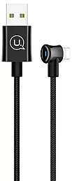 Кабель USB Usams U13 Smart Power-Off Bending Lightning Cable Black (US-SJ269)