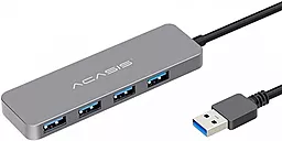 Мультипортовий USB-A хаб Acasis HS-080 5-in-1 grey