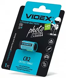 Батарейки Videx CR2 BLISTER CARD 1шт 3 V
