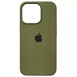 Чохол Silicone Case Full для Apple iPhone 14 Army Green