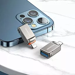 Адаптер-переходник McDodo M-F Lightning -> USB-A 3.0 Dark Grey (OT-8600) - миниатюра 5