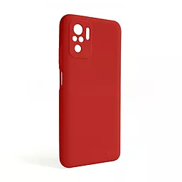 Чехол Silicone Case Full для Xiaomi Redmi Note 10 4G Red (no logo)