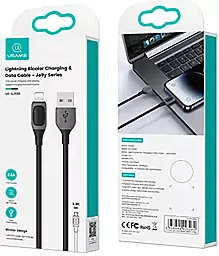 Кабель USB Usams SJ595 12W 2.4A Lightning Cable Black - миниатюра 3