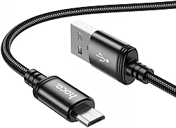 Кабель USB Hoco X89 2.4A micro USB Cable Black - миниатюра 2