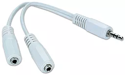 Аудио разветвитель Cablexpert mini Jack 3.5mm M/2xF white (CCA-415W)