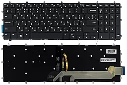 Клавиатура для ноутбука Dell Inspiron 15-5565 5567 5568 5665 7566 7569 7588 17-5765 5770 7778 7779 без рамки Прямой Enter подсветка 03NVJK черная