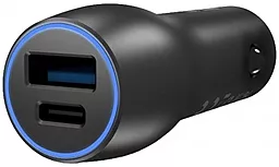 Автомобильное зарядное устройство с быстрой зарядкой Asus Car Charger USB-A+USB-C (28W) Black (ACHU001)