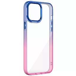 Чехол Epik TPU+PC Fresh sip series для Apple iPhone 14 Pro Синий / Розовый
