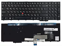 Клавіатура для ноутбуку Lenovo ThinkPad Edge W540 W541 W550 з вказівником Point Stick Black