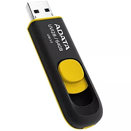 Флешка ADATA 64GB UV128 Black-Yellow USB 3.0 (AUV128-64G-RBY) - миниатюра 4