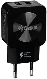 Мережевий зарядний пристрій Gelius GU-HC02 Ultra Prime 2USB Black