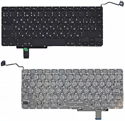 Клавіатура для ноутбуку Apple MacBook Pro A1297 з підсвіткою Light без рамки вертикальний Ентер чорна