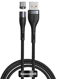 Кабель USB Baseus Zinc Magnetic 3A USB Type-C Cable Black (CATXC-MG)