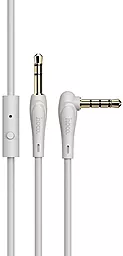 Аудио кабель, с микрофоном Hoco UPA15 AUX mini Jack 3.5mm M/M Cable 1 м gray