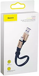 Кабель USB Baseus Simple HW 40w 0.23m USB Type-C cable gold/black (CATMBJ-BV3) - миниатюра 9