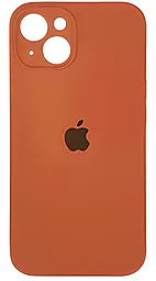 Чехол Silicone Case Full Camera для Apple iPhone 15 Kumquat