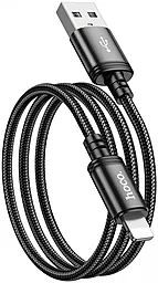 Кабель USB Hoco X89 12w 2.4a Lightning cable black - миниатюра 2