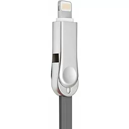 Кабель USB Nillkin Plus III Micro USB & Lightning White / Grey - миниатюра 2