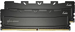 Оперативная память Exceleram 32 GB (2x16GB) DDR4 3200 MHz Kudos Black (EKBLACK4323216XD)