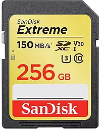 Карта памяти SanDisk SDXC 256GB Extreme Class 10 UHS-I U3 V30 (SDSDXV5-256G-GNCIN)