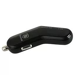 Автомобильное зарядное устройство Baseus 2USB Car charger 2.4A Black (flyest series) - миниатюра 2