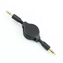 Аудіо кабель EasyLife Retractable AUX mini Jack 3.5mm M/M Cable 0.8 м black - мініатюра 2