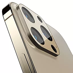 Защитное стекло Spigen на камеру для Apple iPhone 13 Pro/ 13 Max - Optik camera lens (2шт) Gold (AGL04034) - миниатюра 2