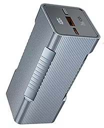 Повербанк Hoco Q15 Flashlight 10000 mAh 22.5W Metal Gray - миниатюра 2