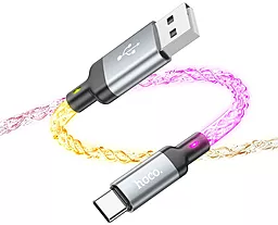 Кабель USB Hoco U112 3A USB Type-C Cable RGB - миниатюра 2