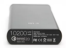 Повербанк PowerPlant Q1S Quick-Charge 2.0 10200mAh Black (DV00PB0005) - мініатюра 3
