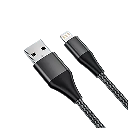 Кабель USB Powermax Basic Lightning Cable Black - миниатюра 2