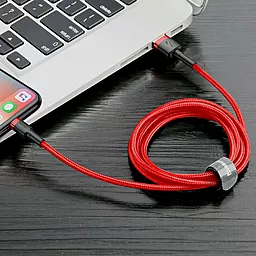 Кабель USB Baseus Kevlar 2M Lightning Cable Red (CALKLF-C09) - миниатюра 8