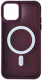 Чехол 1TOUCH Matte Guard with MagSafe для Apple iPhone 14 Plus Marsala