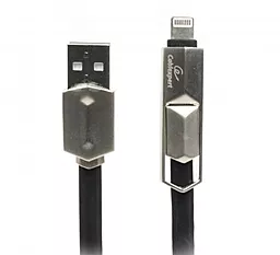USB Кабель Cablexpert 2-in-1 USB Lightning/micro USB Cable Black (CCPB-ML-USB-05BK)