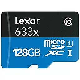 Карта памяти Lexar microSDXC 128GB 633x Class 10 UHS-I U1 + SD-адаптер (LSDMI128BBEU633A) - миниатюра 2