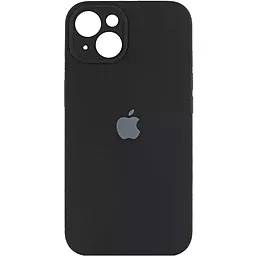 Чехол Silicone Case Full Camera для Apple iPhone 15 Plus black