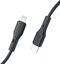 Кабель USB PD XO NBQ231A Rock Series 27W USB Type-C - Lightning Cable Black