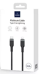 Кабель USB PD WIWU PT04 Platinum USB Type-C - Lightning Cable Black - миниатюра 3