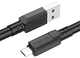 Кабель USB Borofone BX81 micro USB Cable Black - миниатюра 4